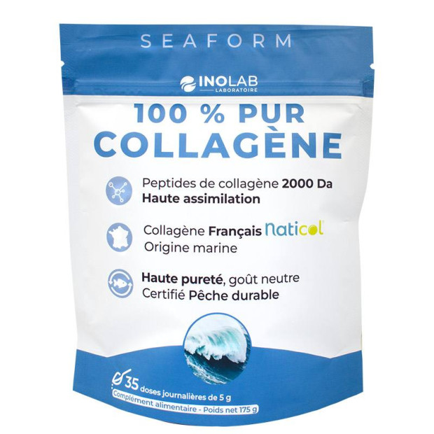 Inolab Seaform 100% Pur Collagène Marin Poudre Goût Neutre, 175g | Parashop.com