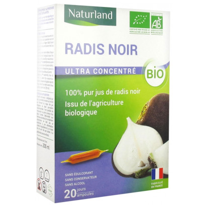 Extrait Fluide Radis Noir. Boîte 20 Ampoules