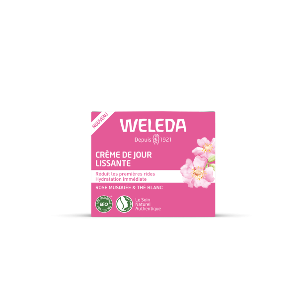 Weleda ROSE MUSQUÉE & THÉ BLANC Crème de Jour Lissante, 40ml | Parashop.com