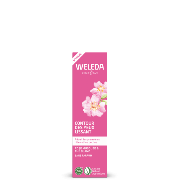 Weleda ROSE MUSQUÉE & THÉ BLANC Contour des Yeux Lissant, 12ml | Parashop.com