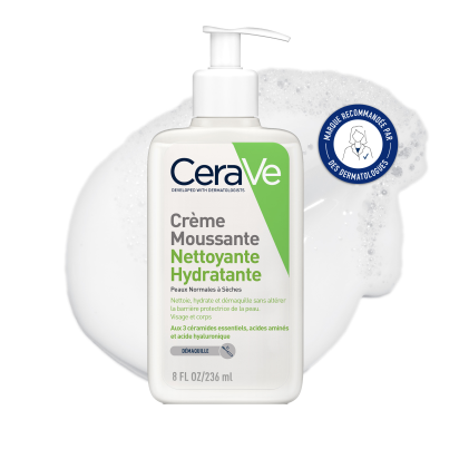 Crème Moussante Nettoyante Hydratante Visage, 236ml/ Parashop.com