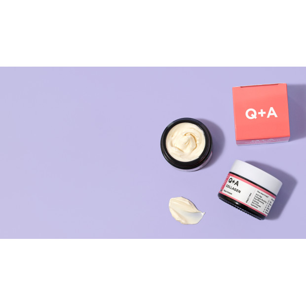 Q+A Crème Visage Au Collagène, 50G | Parashop.com