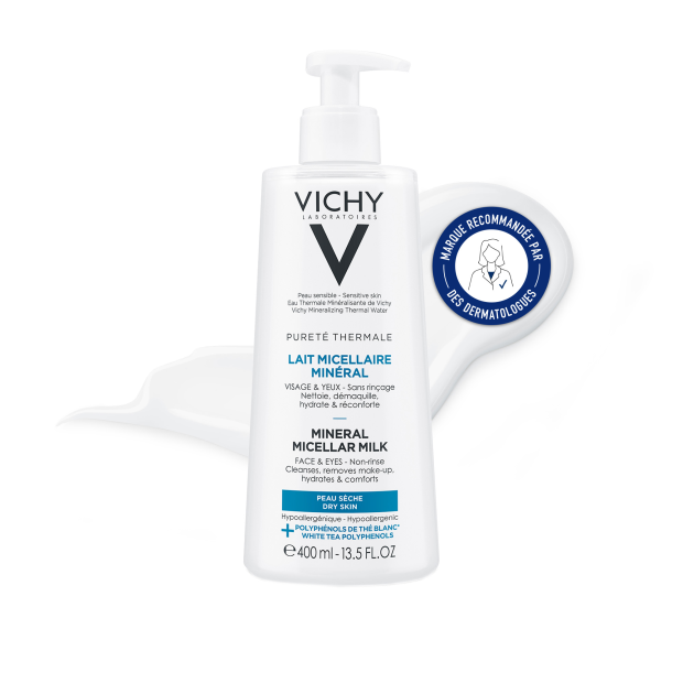 PURETE THERMALE, Lait Micellaire Minéral 400ml Vichy - Parashop.com