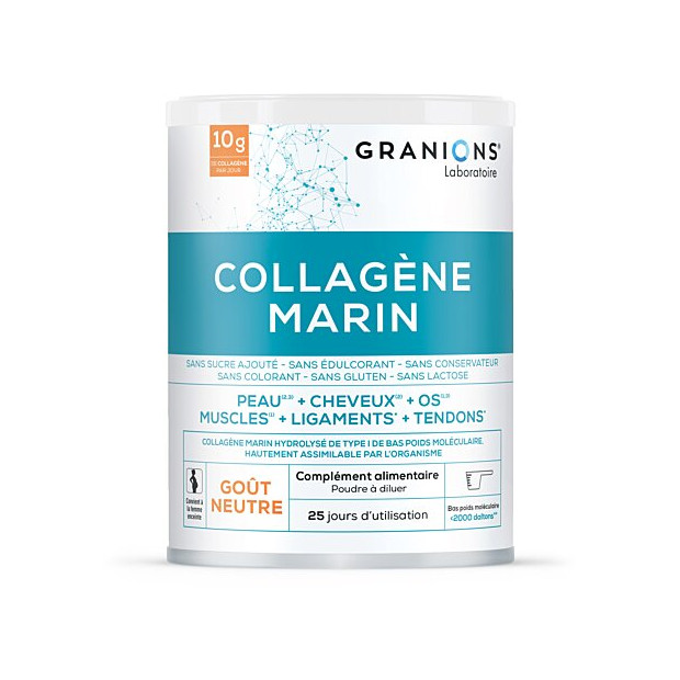 Granions Collagène marin Type I Goût neutre, 278g | Parashop.com