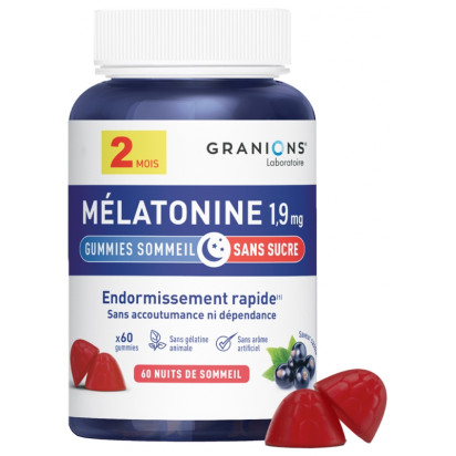 Granions Mélatonine 1.9 mg, 60 Gummies | Parashop.com