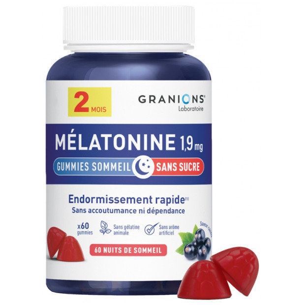 Granions Mélatonine 1.9 mg, 60 Gummies | Parashop.com