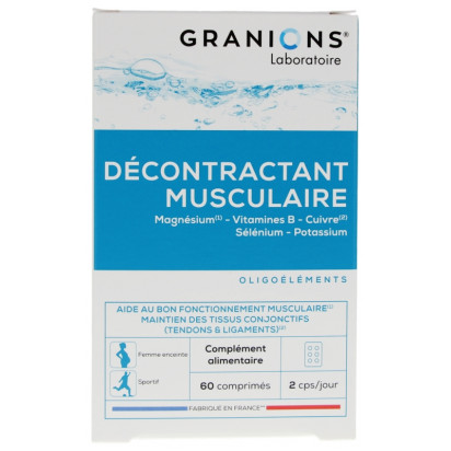 Granions Décontractant Musculaire, 60 Comprimés | Parashop.com