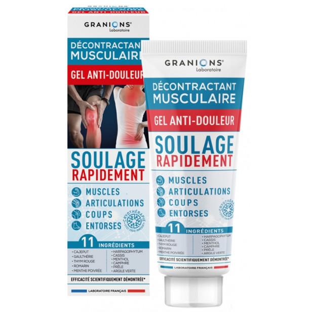 Granions Décontractant Musculaire Gel Anti-Douleur, 100ml | Parashop.com