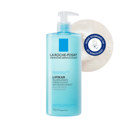 LIPIKAR Surgras crème lavante, 750ml La Roche-Posay - Parashop.com