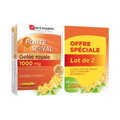 Forté Royal Gelée Royale 1000mg, 2x20 ampoules - Parashop.com