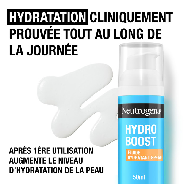 Hydro Boost Fluide Hydratant Avec Acide Hyaluronique B5 Et Niacinamide Spf50, 50ml