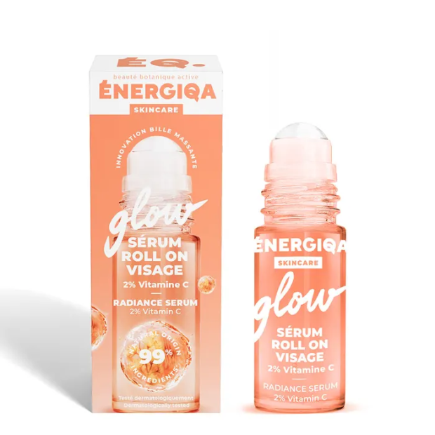 Energiqa Skincare Sérum Roll On Visage Glow 2% Vitamine C, 30ml - Parashop.com