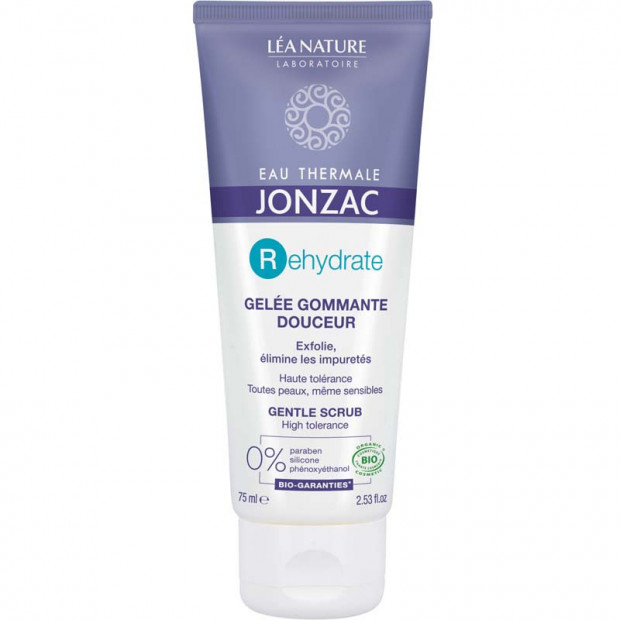 REHYDRATE Gommage Douceur à la Gelée Nacrée BIO, 75ml Jonzac - Parashop