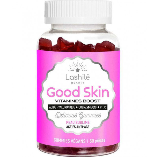 Lashilé Beauty GOOD SKIN Vitamines boost, 60 gommes