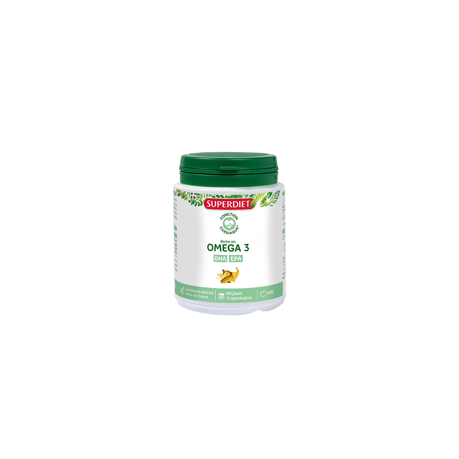 Super Diet Oméga 3 DHA EPA capsules - Fonction cardiaque - Poisson