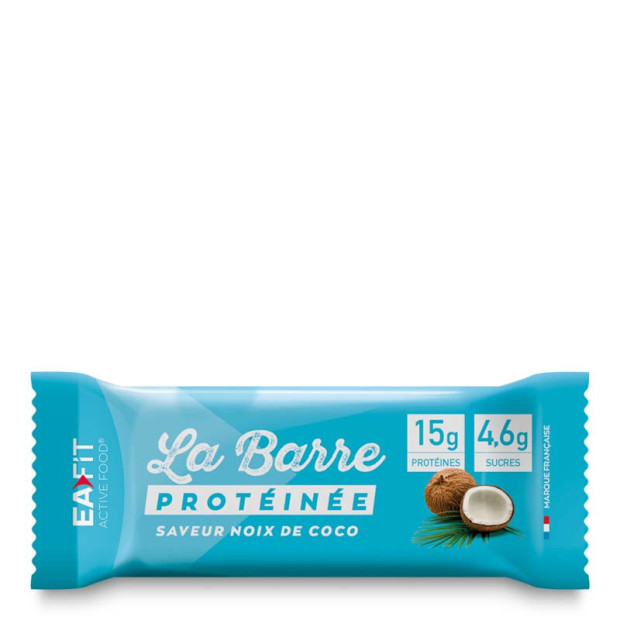 La barre protéinée goût noix de coco, 46g Ea Fit - Parashop