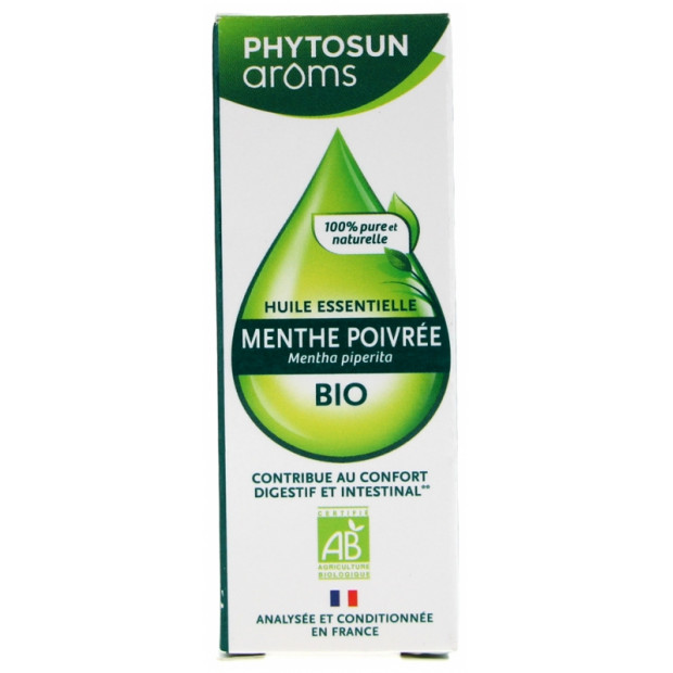 Huile Essentielle Menthe Poivree BIO 10mL Phytosun