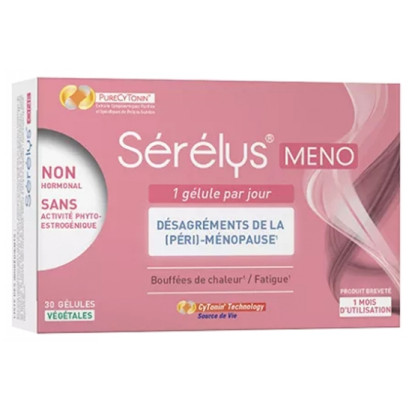 Sérélys® MENO Désagréments de la ménopause, 30 gélules | Parashop.com