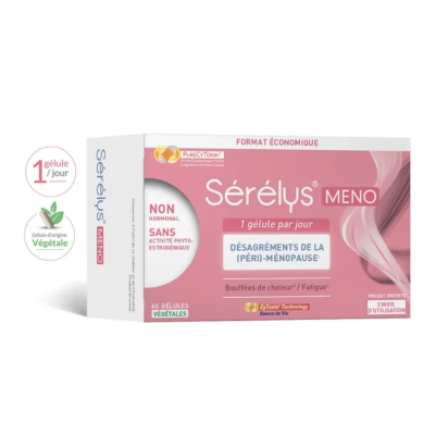 Sérélys® MENO Désagréments de la ménopause, 60 gélules | Parashop.com