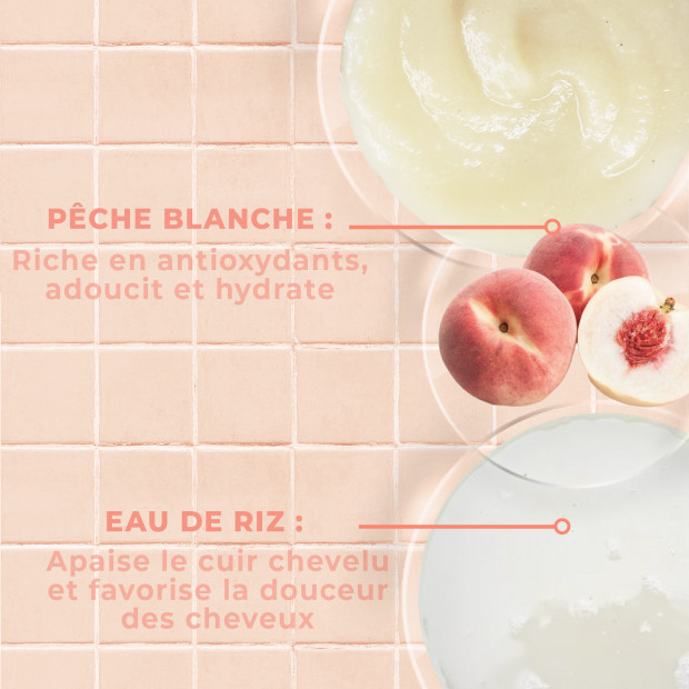 Energie Fruit Masque douceur pêche blanche & eau de riz bio, 300ml | Parashop.com