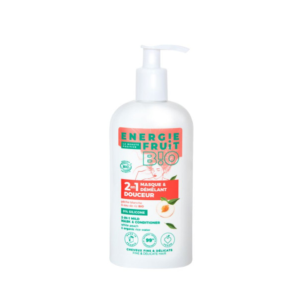 Energie Fruit Masque douceur pêche blanche & eau de riz bio, 300ml | Parashop.com